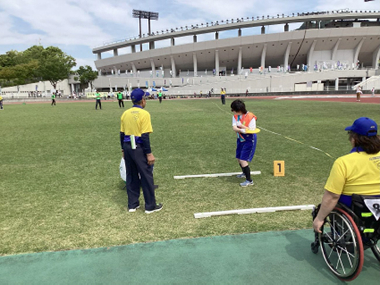 フライングディスク部の写真